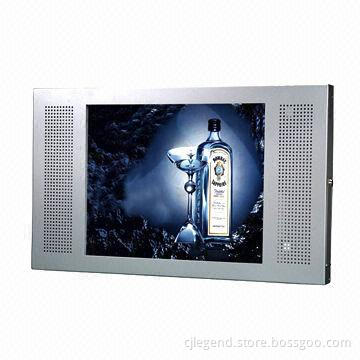 15-inch LCD Advertising Player with Metal Case, Supports Timing Switch